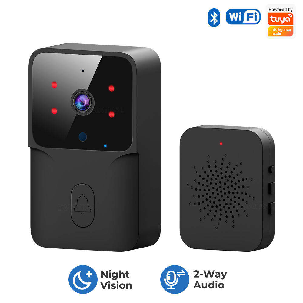 MOES Tuya Smart WiFi Video Doorbell Camera 2-way Audio Intercom Outdoor  Wireless Door Bell Night Vision
