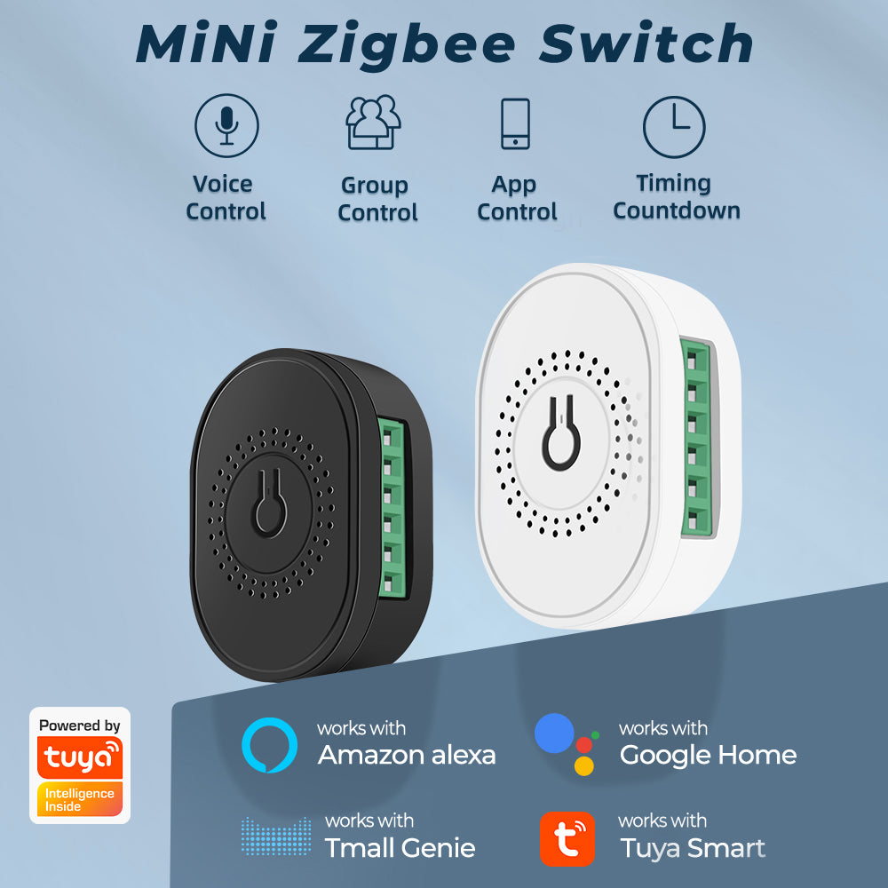 SMATRUL 16A ZigBee Relay Switch 1 Gang 2 Way Control Smart Switch