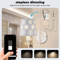 SMATRUL WiFi Dimmer Light Switch, Mini Light Relay Module with Timer APP Remote Control Voice Control