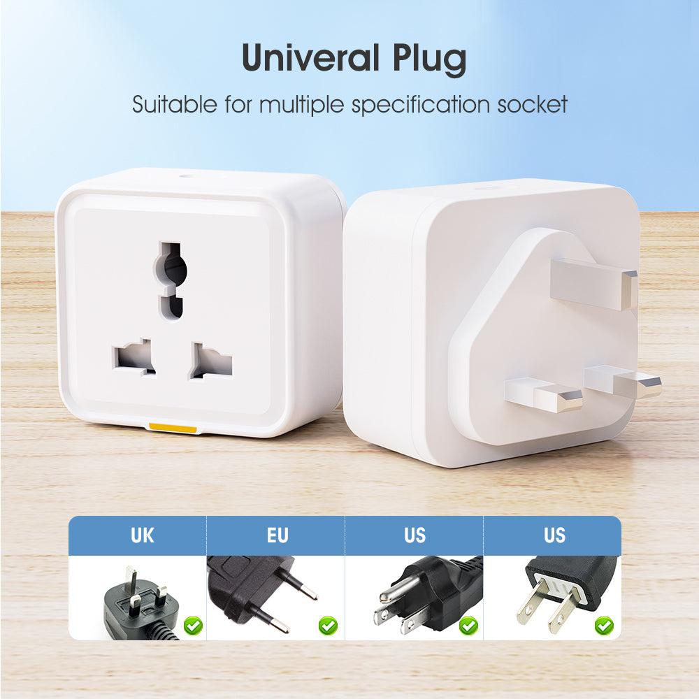 SMATRUL WIFI 433 Universal 20A 3500W Smart Socket With Power Monitor Home Smart Power Outlet