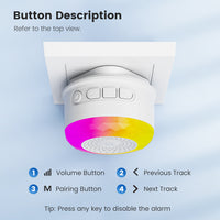 SMATRUL Tuya Wifi Smart Siren for Home Security Sound and Light Alarm Sensor EU US UK Plug Smart Home Life APP For Vibration CO VOC PIR Human Presence Sensor