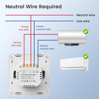 SMATRUL 20A WiFi RF433 Switch For Water Heater Tuya Smart Home 4000W Timing Countdown Wireless Wall Switch APP Voice Control With Alexa Google Home