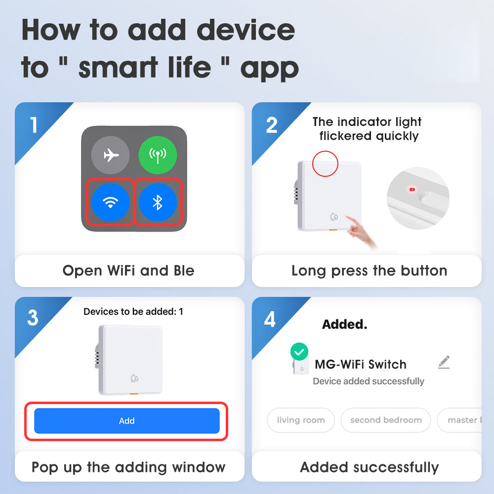 SMATRUL 20A WiFi RF433 Switch For Water Heater Tuya Smart Home 4000W Timing Countdown Wireless Wall Switch APP Voice Control With Alexa Google Home