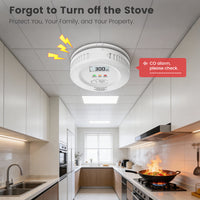 SMATRUL Tuya WiFi Smart Carbon Monoxide Alarm, CO Leak Detector for Kitchen Home Security, App Remote Alert & Voice Warning