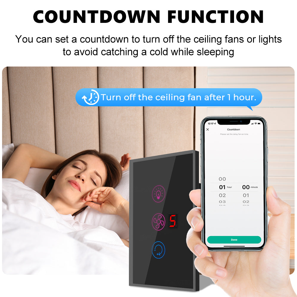 Wireless Remote Lighting Control With Countdown Timer