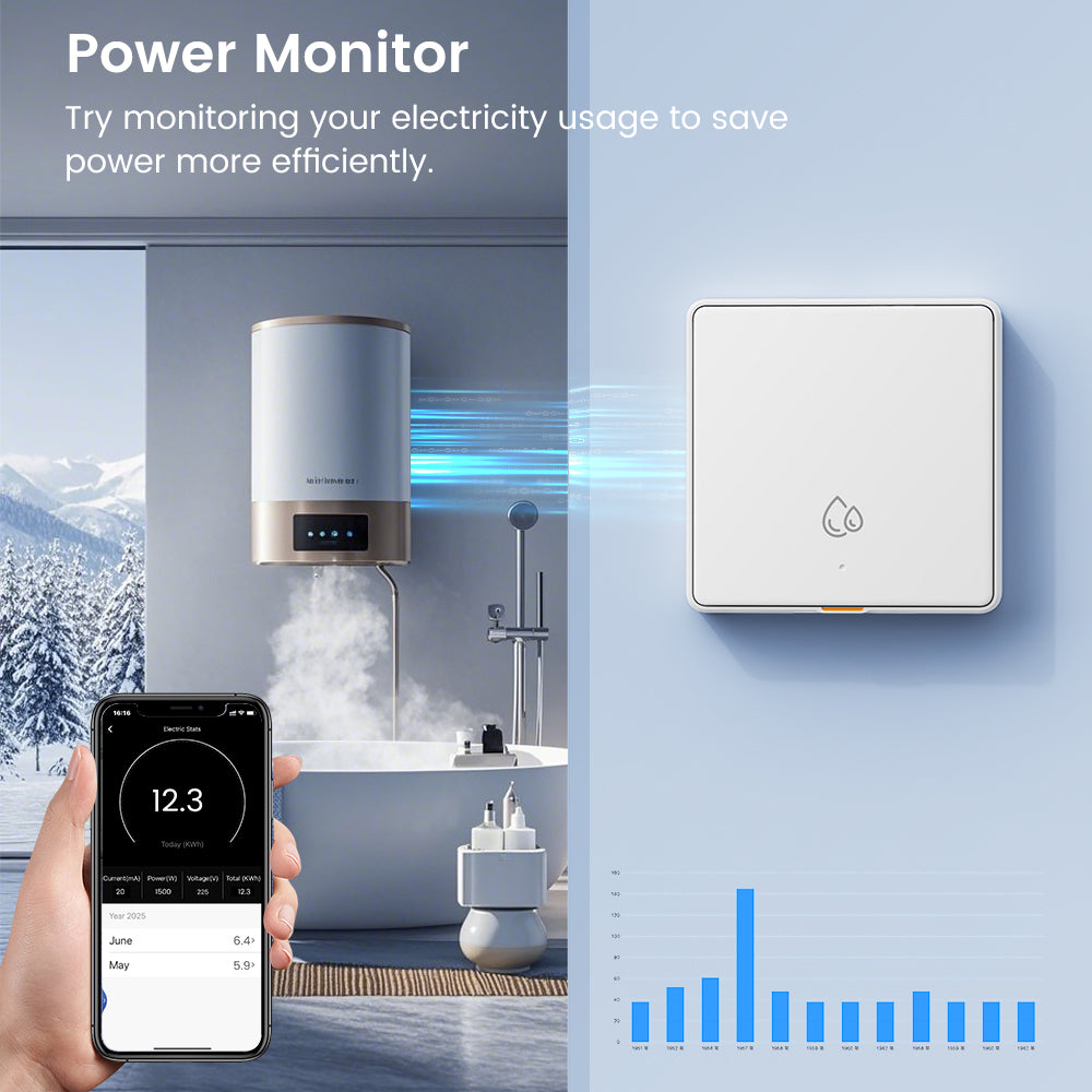 SMATRUL 20A WiFi RF433 Switch For Water Heater Tuya Smart Home 4000W Timing Countdown Wireless Wall Switch APP Voice Control With Alexa Google Home