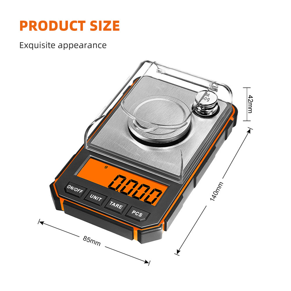 High-precision Mini Electronic Scale 50g Calibration Error 0.001 Counting Function Unit Conversion Suitable For Food, Medicine and Jewelry