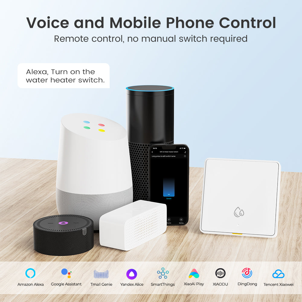 SMATRUL 20A WiFi RF433 Switch For Water Heater Tuya Smart Home 4000W Timing Countdown Wireless Wall Switch APP Voice Control With Alexa Google Home