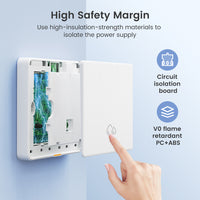 SMATRUL 20A WiFi RF433 Switch For Water Heater Tuya Smart Home 4000W Timing Countdown Wireless Wall Switch APP Voice Control With Alexa Google Home
