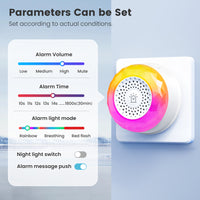 SMATRUL Tuya Wifi Smart Siren for Home Security Sound and Light Alarm Sensor EU US UK Plug Smart Home Life APP For Vibration CO VOC PIR Human Presence Sensor
