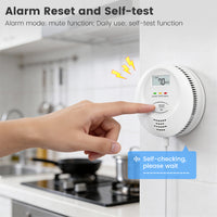 SMATRUL Tuya Smart WiFi Gas Leak Detector Natural Gas LPG Combustible Sensor with 100dB Alarm App Remote Notification Auto Valve Control