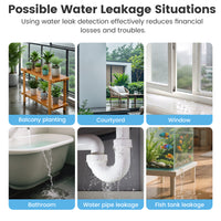 SMATRUL Tuya Smart Home ZigBee Rainwater Leakage Sensor Rain Water Leak Detector Flooding IP67 Outdoor Waterproof App Control Security Alarm Wireless