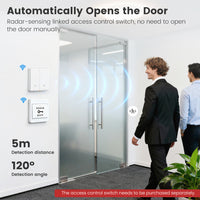SMATRUL Tuya WiFi Smart 10G Human Radar Motion Sensor Switch EU Wall Light Switch No Neutral APP Remote Voice Timer Alarm Control for Smart Home