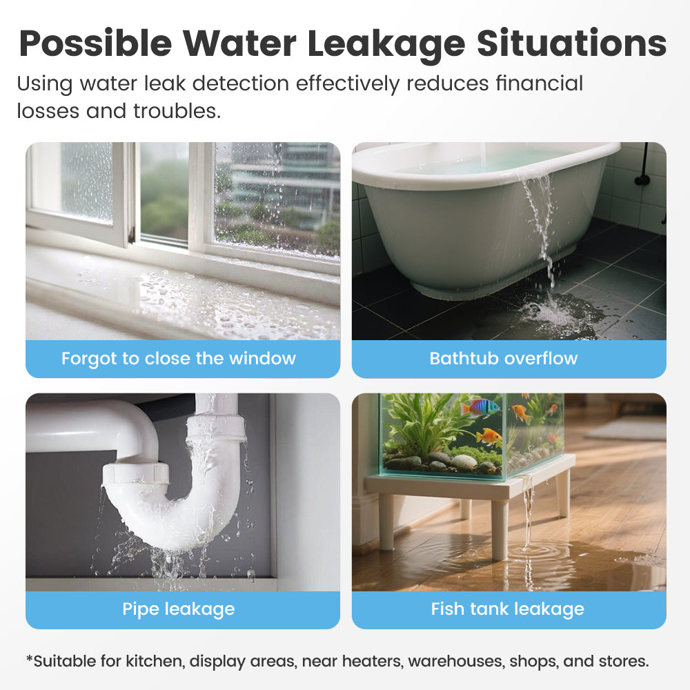 SMATRUL Tuya Smart Home ZigBee Rainwater Leakage Sensor Rain Water Leak Detector Flooding IP67 Outdoor Waterproof App Control Security Alarm Wireless