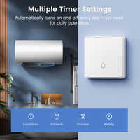 SMATRUL 20A WiFi RF433 Switch For Water Heater Tuya Smart Home 4000W Timing Countdown Wireless Wall Switch APP Voice Control With Alexa Google Home