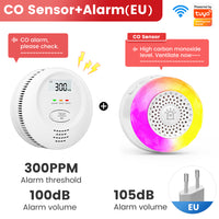 SMATRUL Tuya WiFi Smart Carbon Monoxide Alarm, CO Leak Detector for Kitchen Home Security, App Remote Alert & Voice Warning