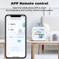 Smart life Alexa Google Home Hygrometer Thermometer Detector Backlight Tuya Wifi Temperature Humidity Sensor