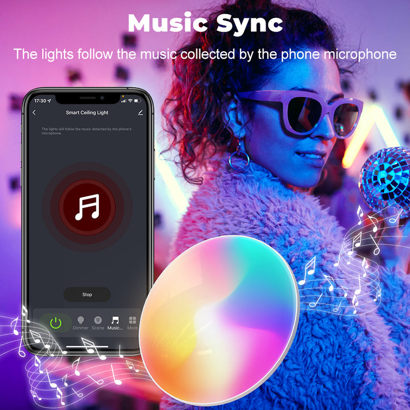 SMATRUL Smart Life Remote Control Works With Alexa Google Home Led Bul