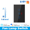 SMATRUL Tuya Smart WiFi Fan Light Switch 2 in 1 Manual / APP Remote Speed Control