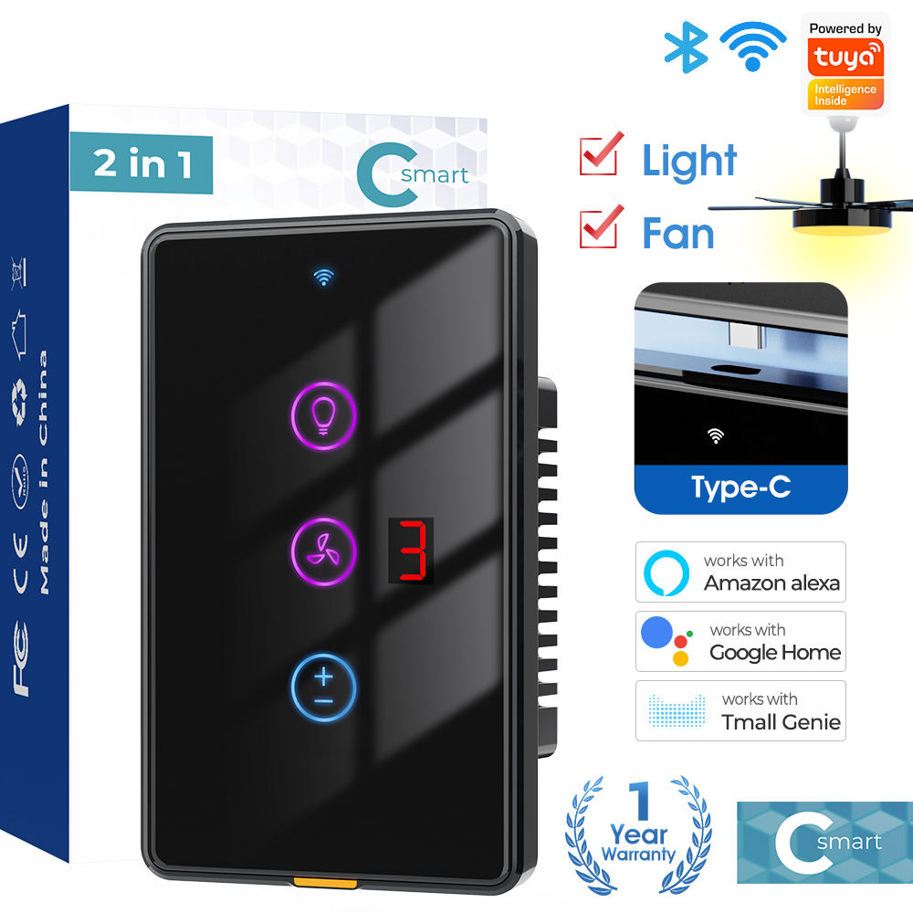 Alexa Smart Fan Control Google Home Fan Smart Switch Smart Ceiling