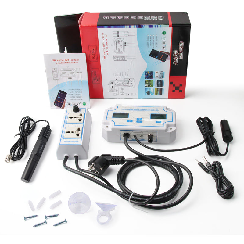 SMATRUL Smart WiFi pH Salinity Monitor with Controller, Online Salt Tester and pH Monitor