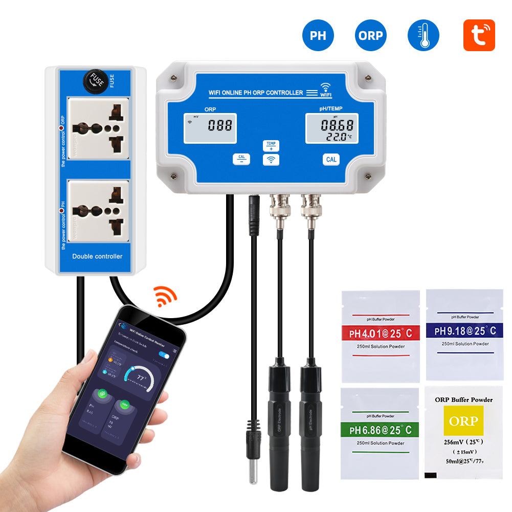 Digital WiFi PH Meter ORP Controller Monitor Wifi Water Quality
